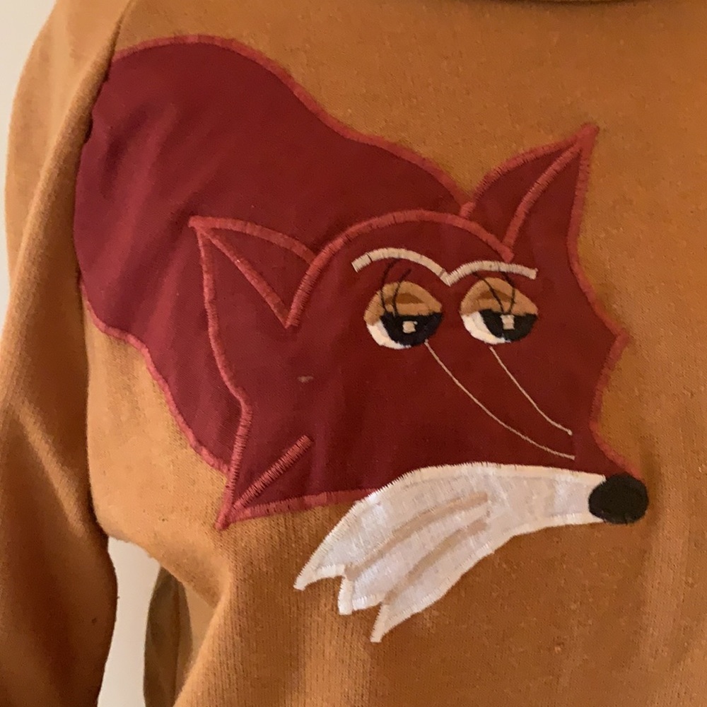 Vintage sweatshirt with fox - Picture 3 of 6